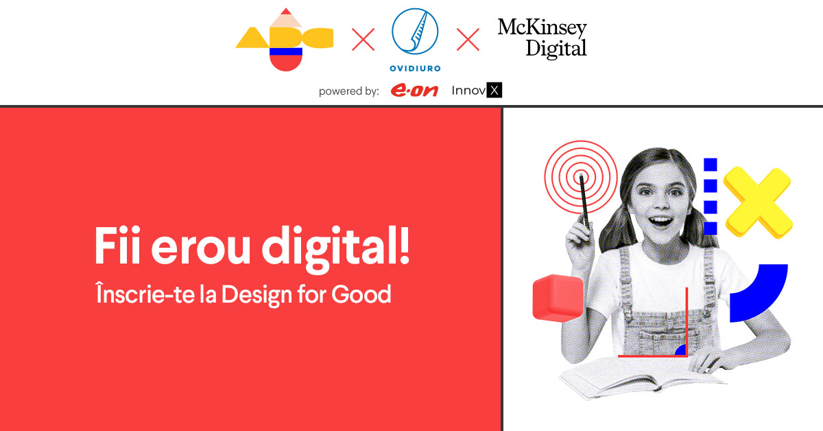 S-a lansat Design for Good, o competiție digitală care vrea să rezolve analfabetismul funcțional