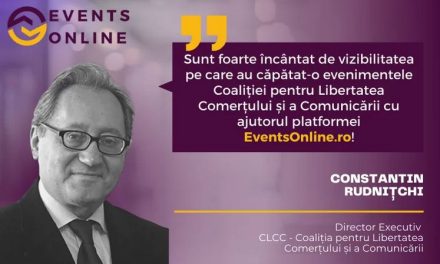 Constantin Rudnițchi: Sunt încântat de vizibilitatea pe care au căpătat-o evenimentele CLCC cu ajutorul EventsOnline.ro!